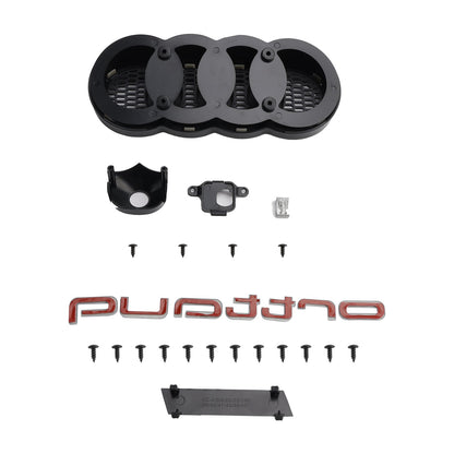 2015-2018 Audi A6 /A6 Sline /S6 C7 RS6 Style Grill Front Bumper Honeycomb Mesh Black Grille