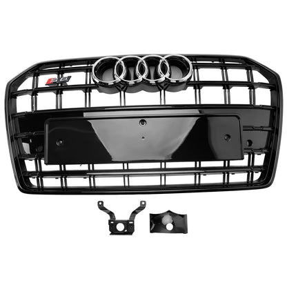 Audi A6 S6 C7 2016-2018 S6 Style Front Bumper Grille Black Replacement Grill
