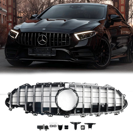 2018-2024 Mercedes Benz CLS-Class C257 GT Style Grille Front Bumper Chrome Replacement Grill