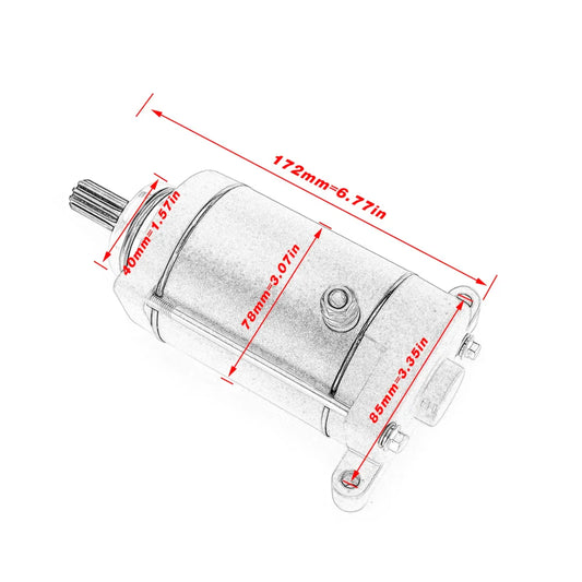 0600-091100 Starter Motor For Xinyang UTV XY600 For Explorer ATV Atlas 500 Everest 500 Grison 625 Grumbler 500 Bazooka 625