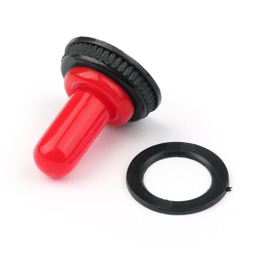 1x Capuchon de protection en caoutchouc étanche pour interrupteur à bascule de voiture 12 mm IP67 T700-1 Rouge