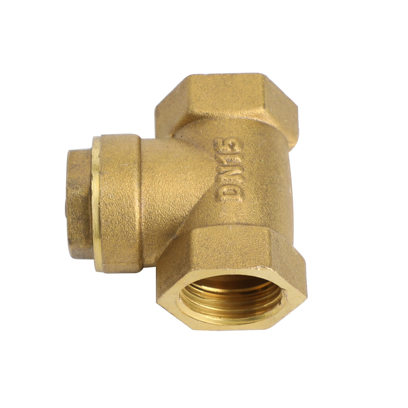 Clapet anti-retour à battant en laiton 1/2" NPT pour eau, huile, gaz, raccord de plomberie fileté