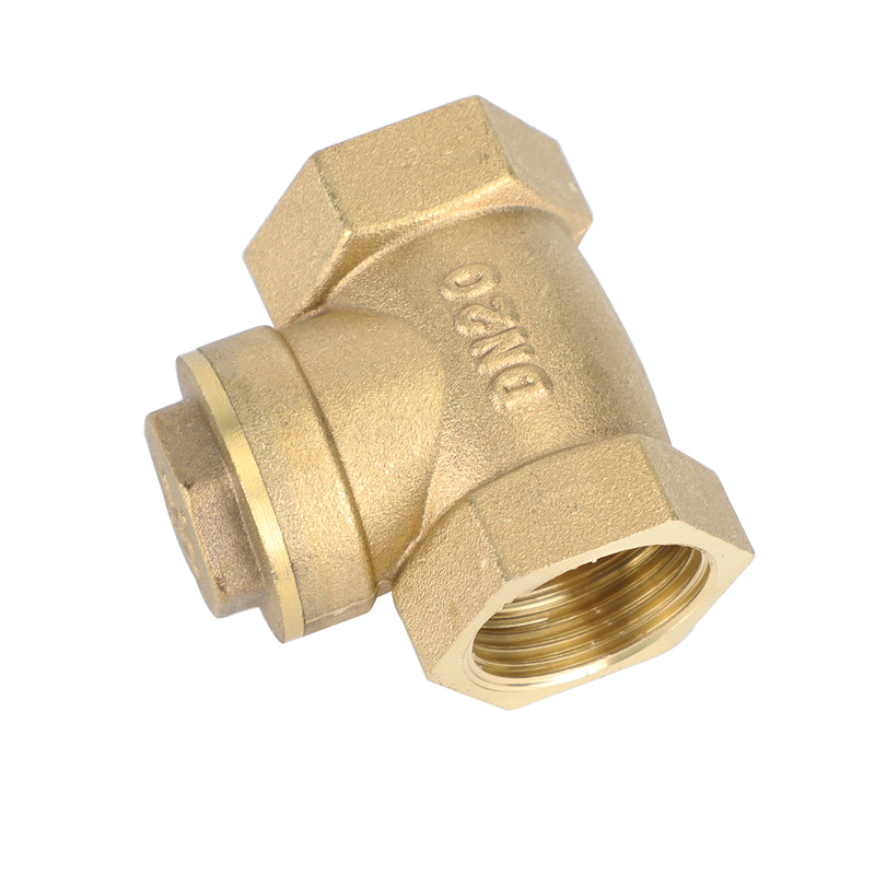 Clapet anti-retour à battant en laiton 1/2" NPT pour eau, huile, gaz, raccord de plomberie fileté