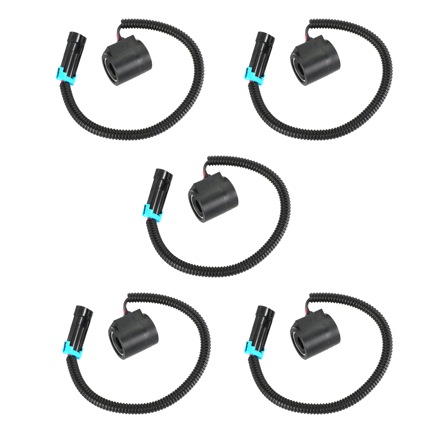 5PCS 6309311 Solenoid Valve Coil W/Connector For Bobcat Loaders 12V Dc 6671025
