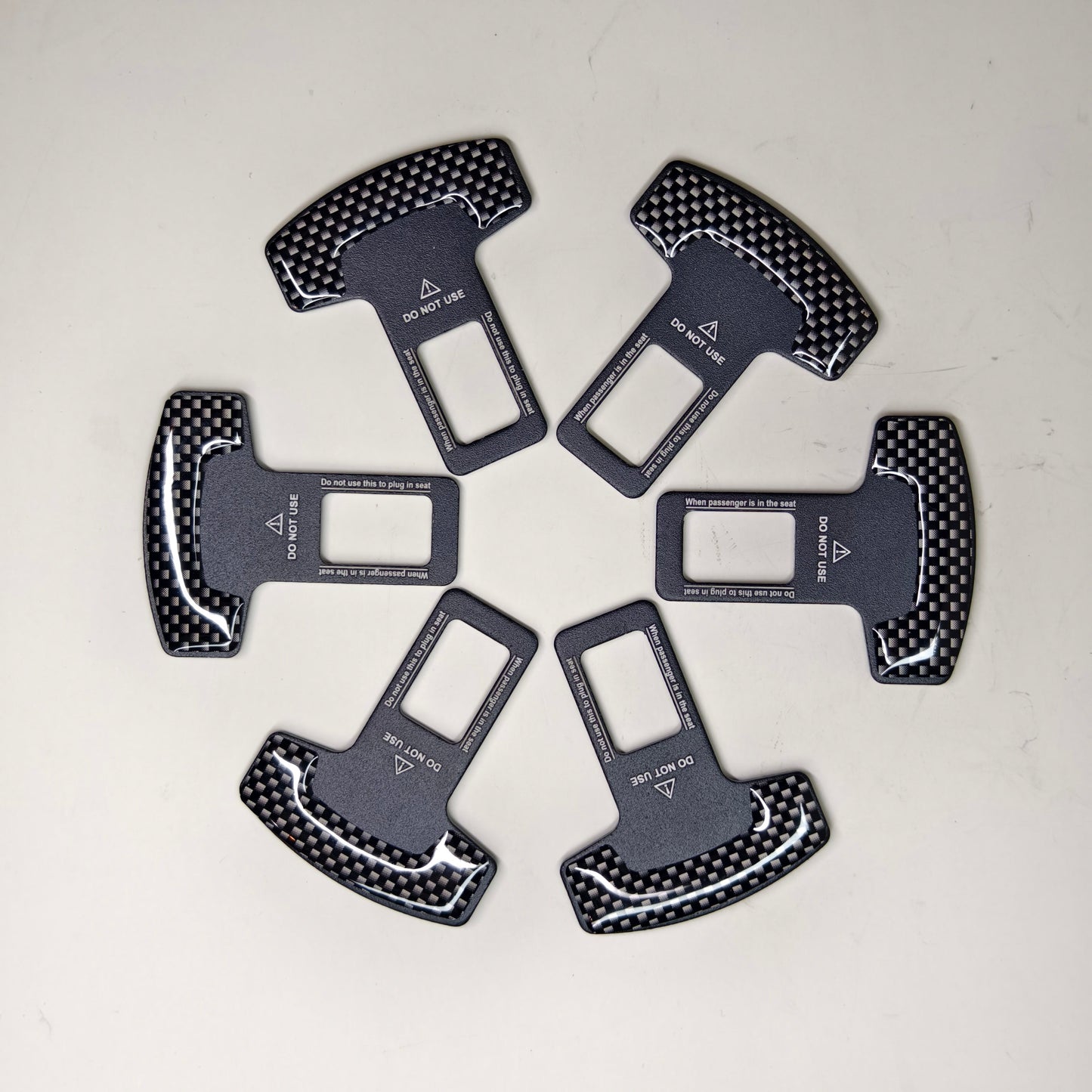 Lot de 6 clips de remplacement universels pour boucle de ceinture de sécurité de voiture