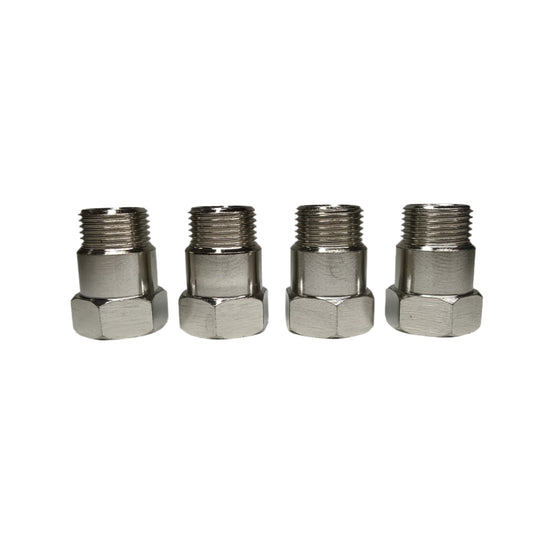 Lot de 4 rallonges de tube de test pour capteur d'oxygène O2 32 mm M18 x 1,5 mm