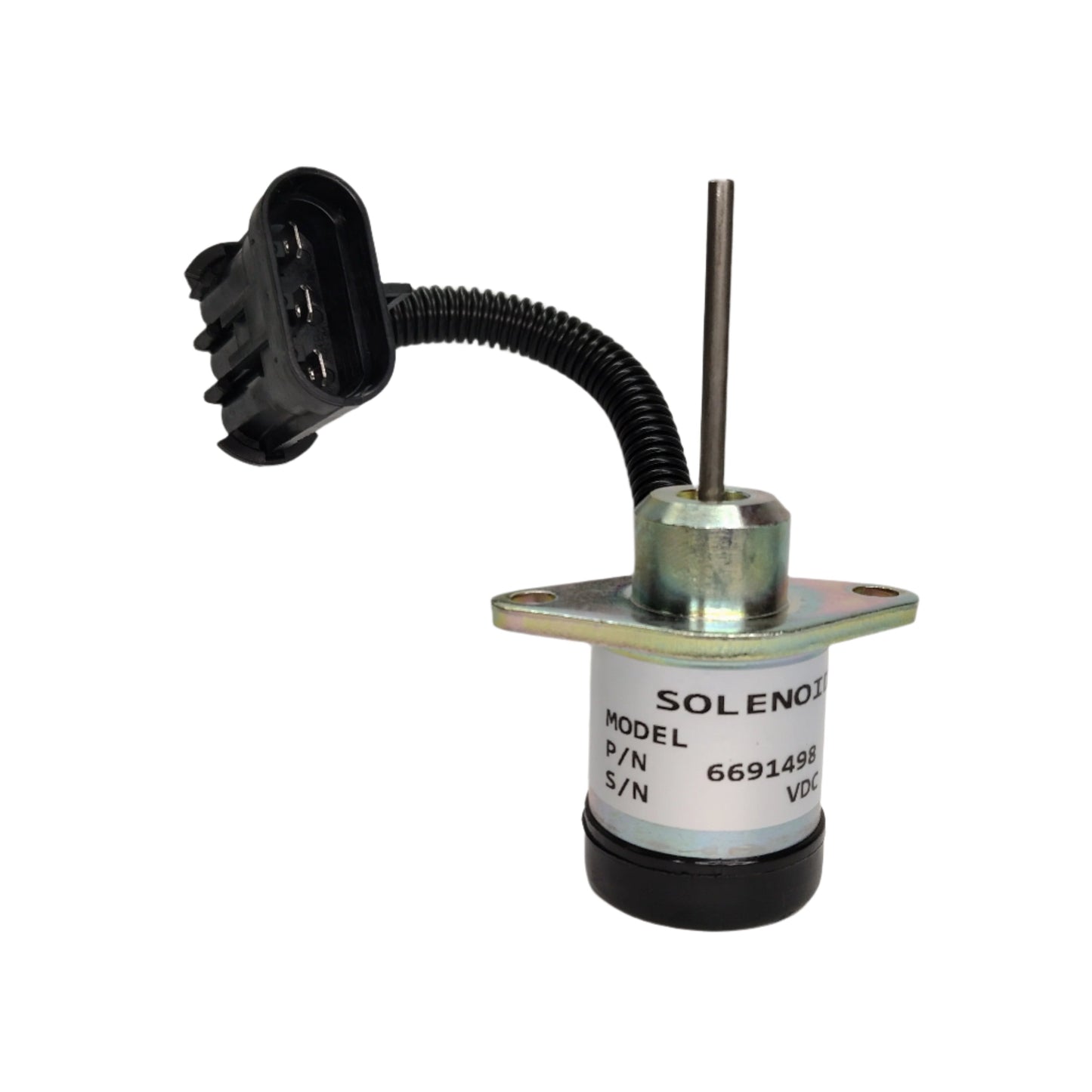 Solenoide de corte de combustible 6691498 de 12 V para Bobcat S150, S175, S185, T180 y T190