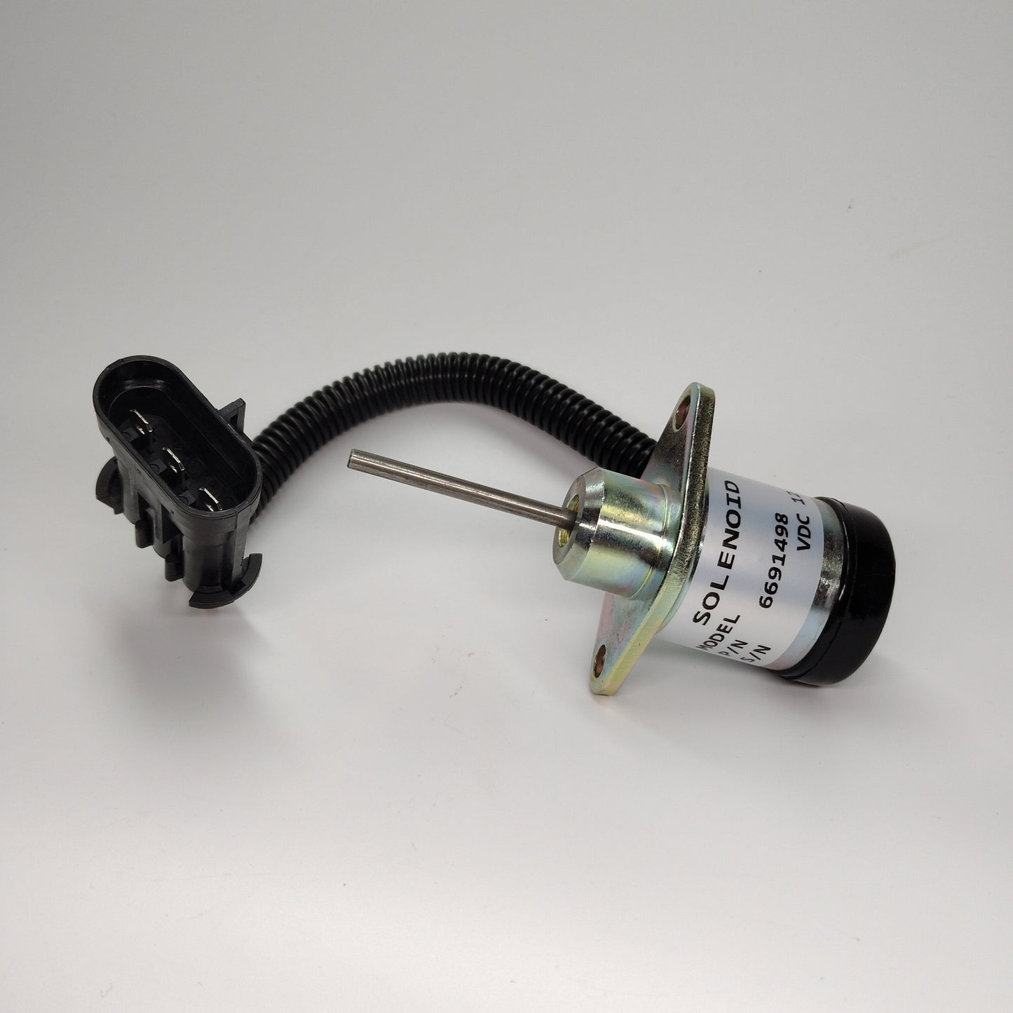 Solenoide de corte de combustible 6691498 de 12 V para Bobcat S150, S175, S185, T180 y T190