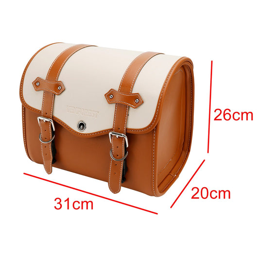 Saddlebag Side Storage Tail Bag Universal Color Matching Pu For Motorcycle