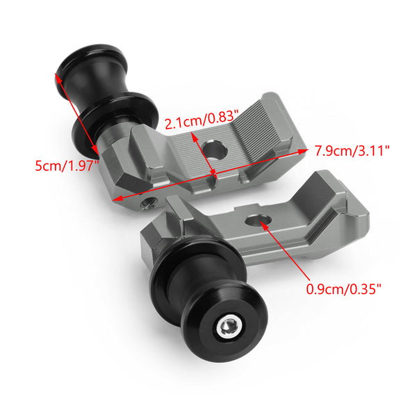 2014-2018 YAMAHA MT-07 FZ-07 CNC Chain Adjuster Block W/Swingarm Spools Slider