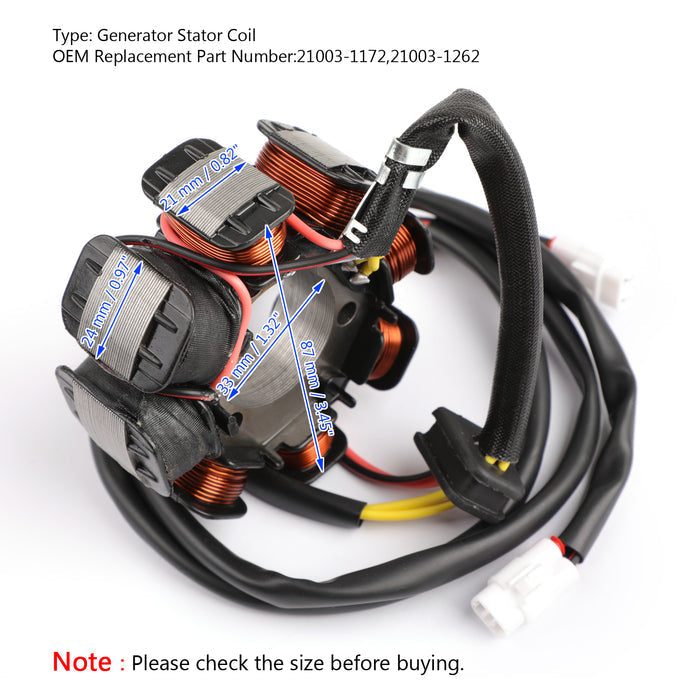 STATOR GENERATOR for Kawasaki KLF220A Bayou 220 1988-1995 94 93 92 91 90 89 88