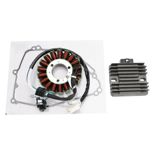 2015-2018 Yamaha YZF R3 R3A YZF-R3 Generator Stator 1WD-H1410-00+Regulator Rectifier 1WD-H1960-00+Gasket Cover