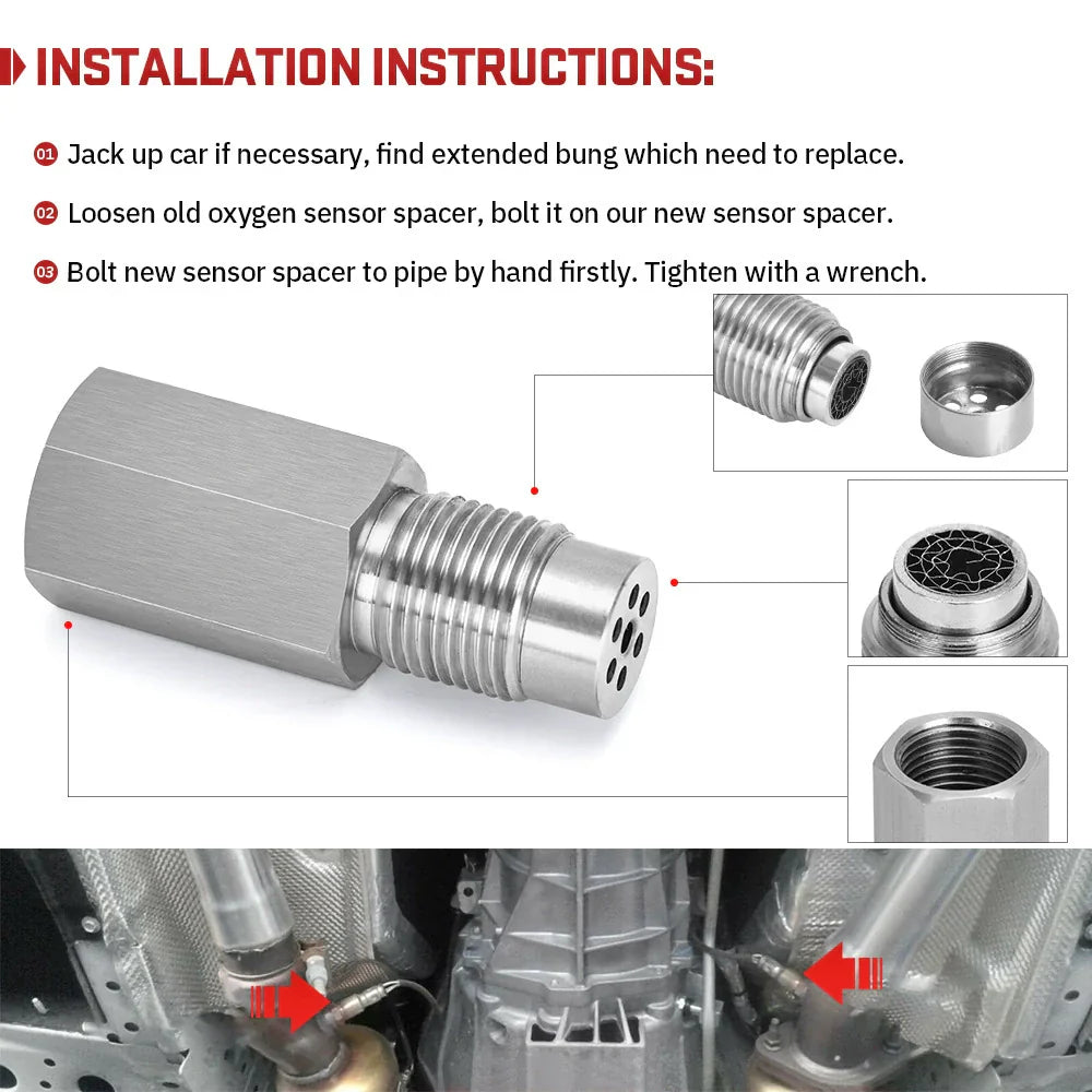 Adaptateur de voyant de contrôle moteur CEL Mini Cat CEL P0420/P0042 Eliminator Mini convertisseur catalytique capteur O2 