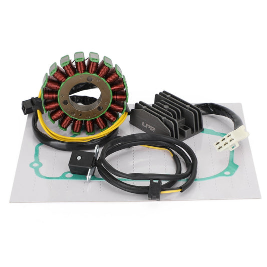 86-07 Kawasaki Ninja 250 Elininator 250 GPx250R ZZR250 Magneto Coil Stator + Voltage Regulator + Gasket Assy