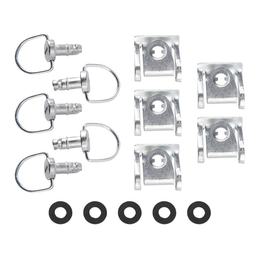 14mm Quick Release Fasteners set of 5 Fairing Bolts Studs Quarter Turn + Clips