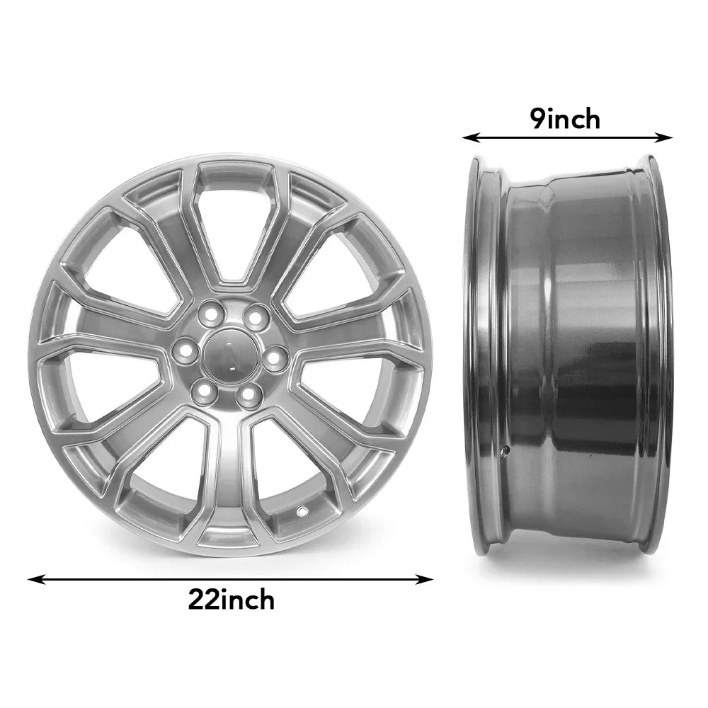 Llanta de aleación de 22" para Chevrolet Sorod Suburban GMC Sierra 2014-2020