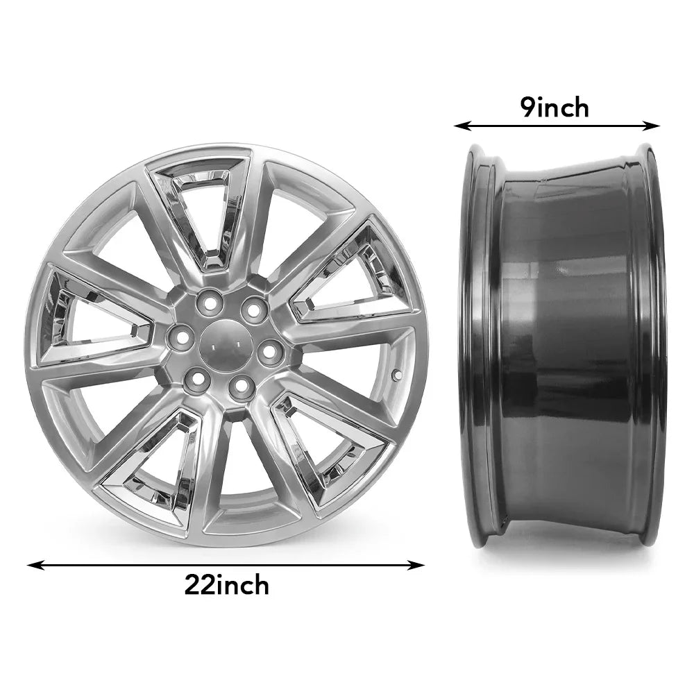 Llanta de 22 x 9 pulgadas para Chevy Thorod 1500 Suburban Tahoe 2015-2020, OEM 5696