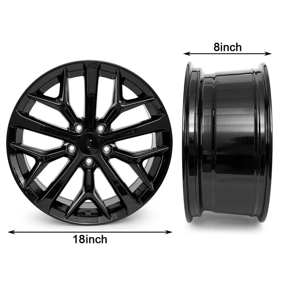 Llanta de aleación de repuesto negra de 18 x 8 pulgadas para Honda Civic 2020-2023, 42700TGGAB2