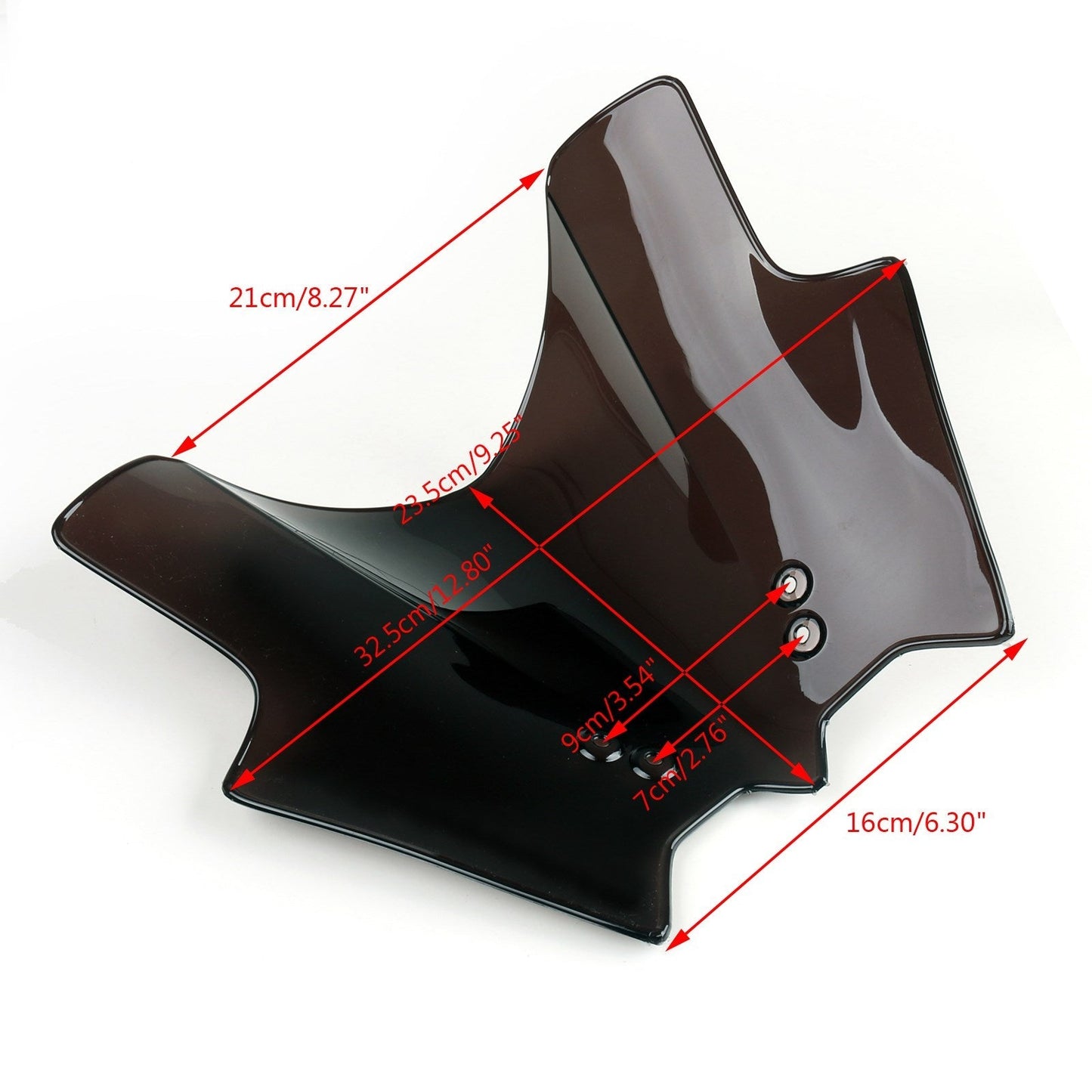 Pare-brise noir pour motos de route 125 200 et 390 13-16