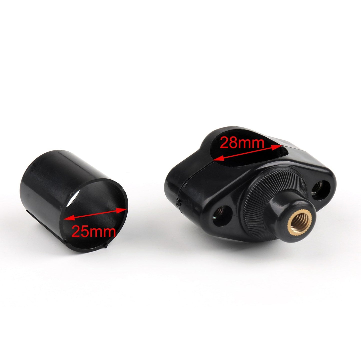 Kit de fixation rapide pour pare-brise, colliers de serrage pour guidon 1"25 mm et 1 1/8"28 mm