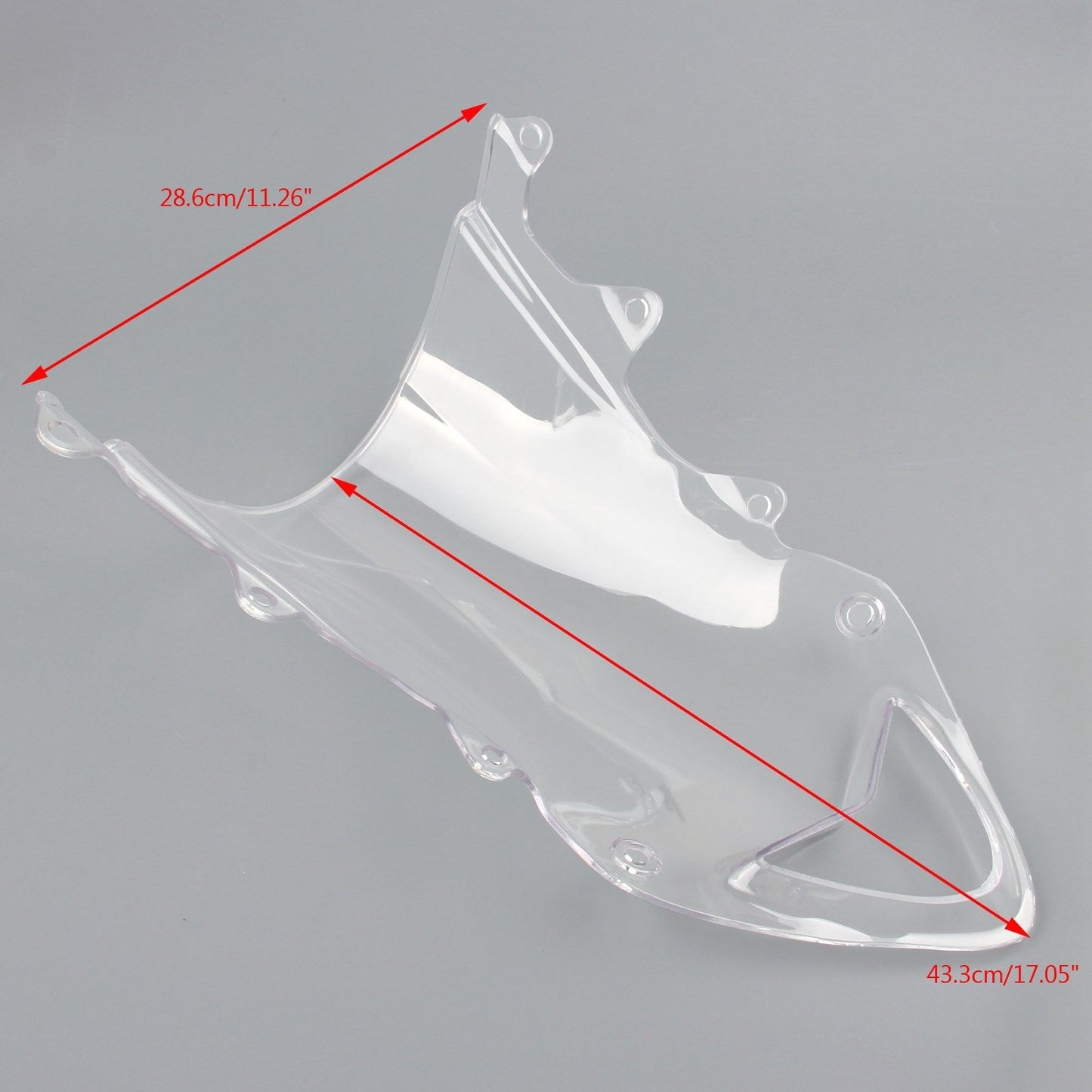 Pare-brise double bulle transparent pour BMW S1000RR 09-14