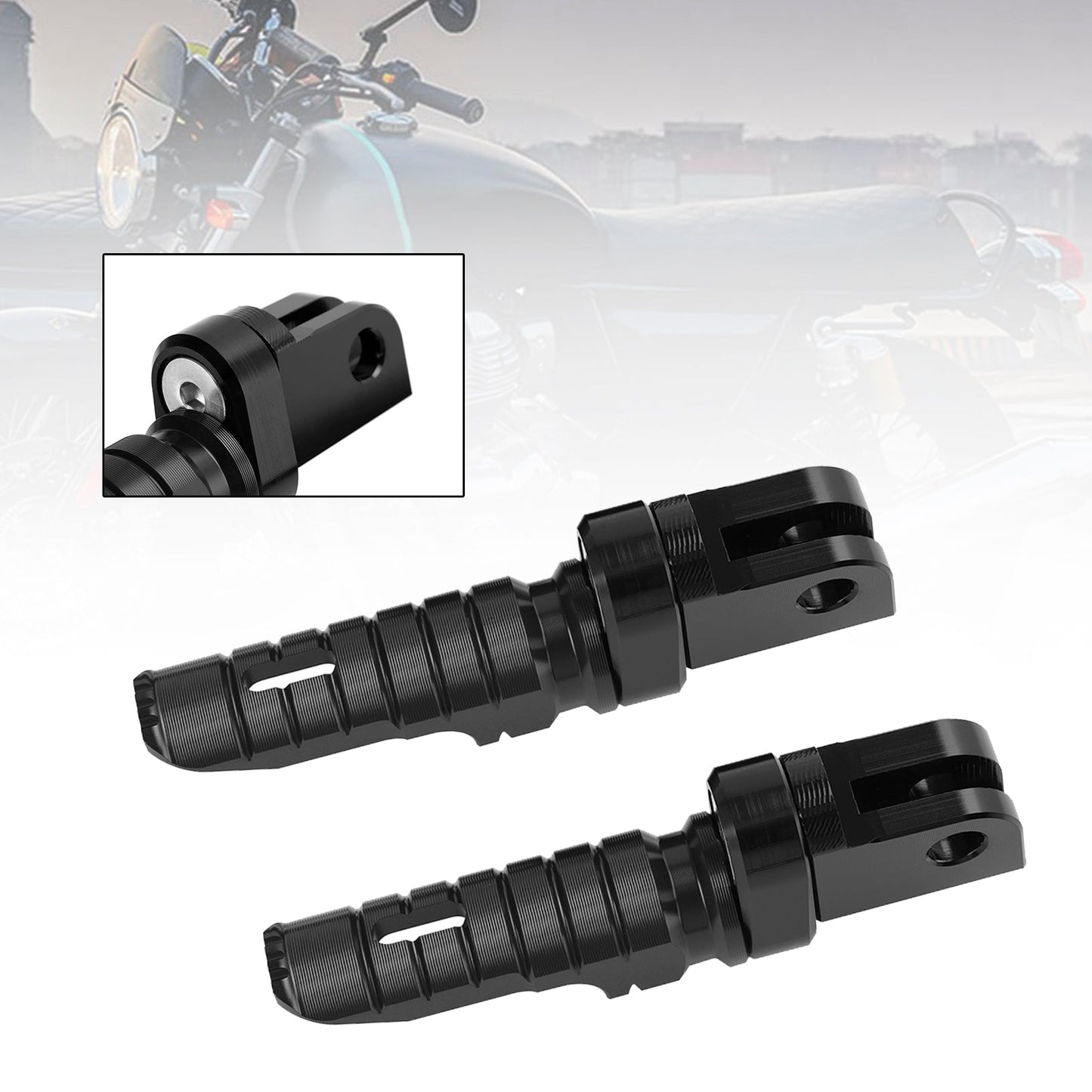 Front Footrests Foot Peg fit for INTERCEPTOR 650 2018-2023 Hunter 350 2022-2023