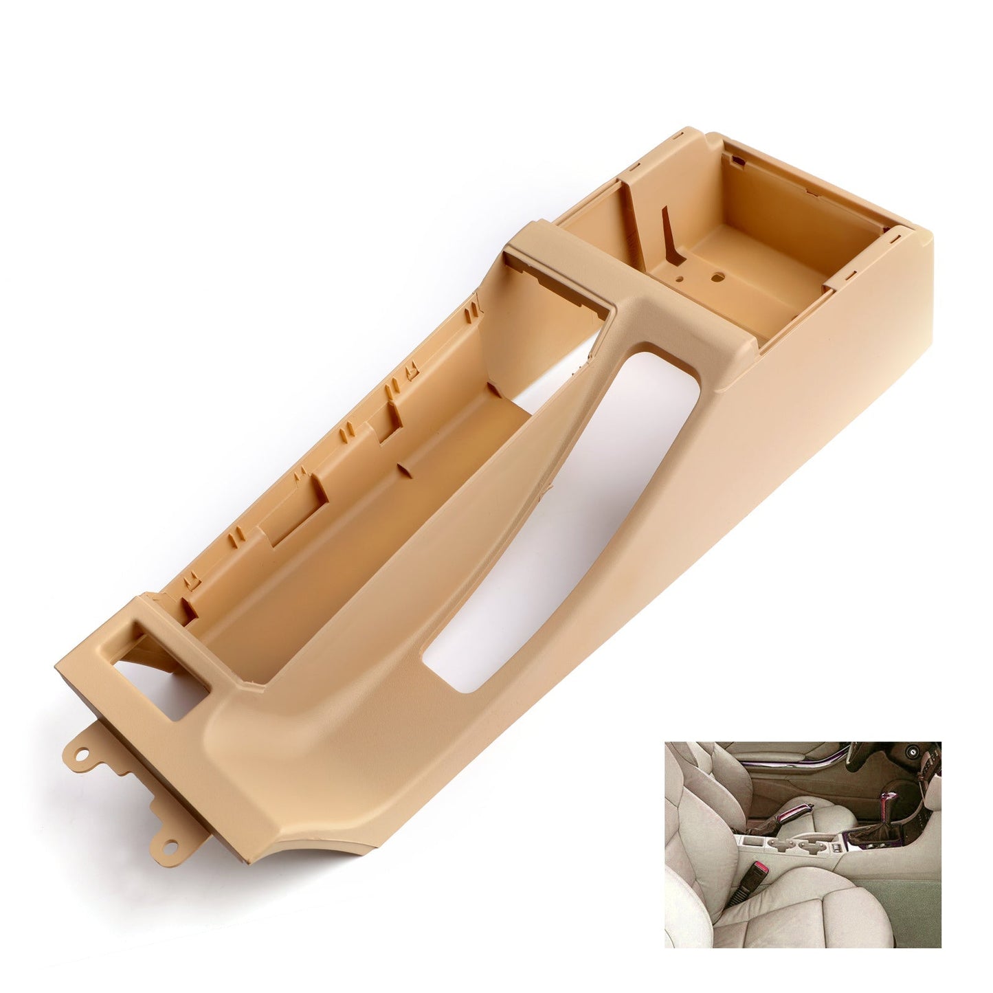 Base embellecedora del reposabrazos de la consola central BMW E46 325i 328i 330i M3 305 con volante a la izquierda (2002-2006) 51168213680 51168217942