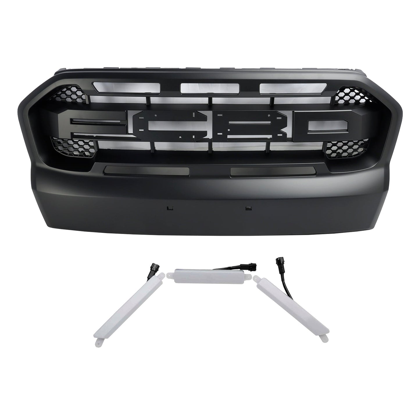Raptor Style Front Bumper Grill Grille Fit Ford Ranger 2015-2019 T7 W/LED