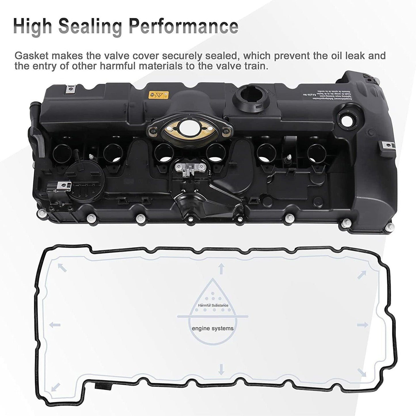 Couvercle de soupape avec boulons de joint 11127552281 pour BMW E70 E82 E90 X5 128i 328i 528i