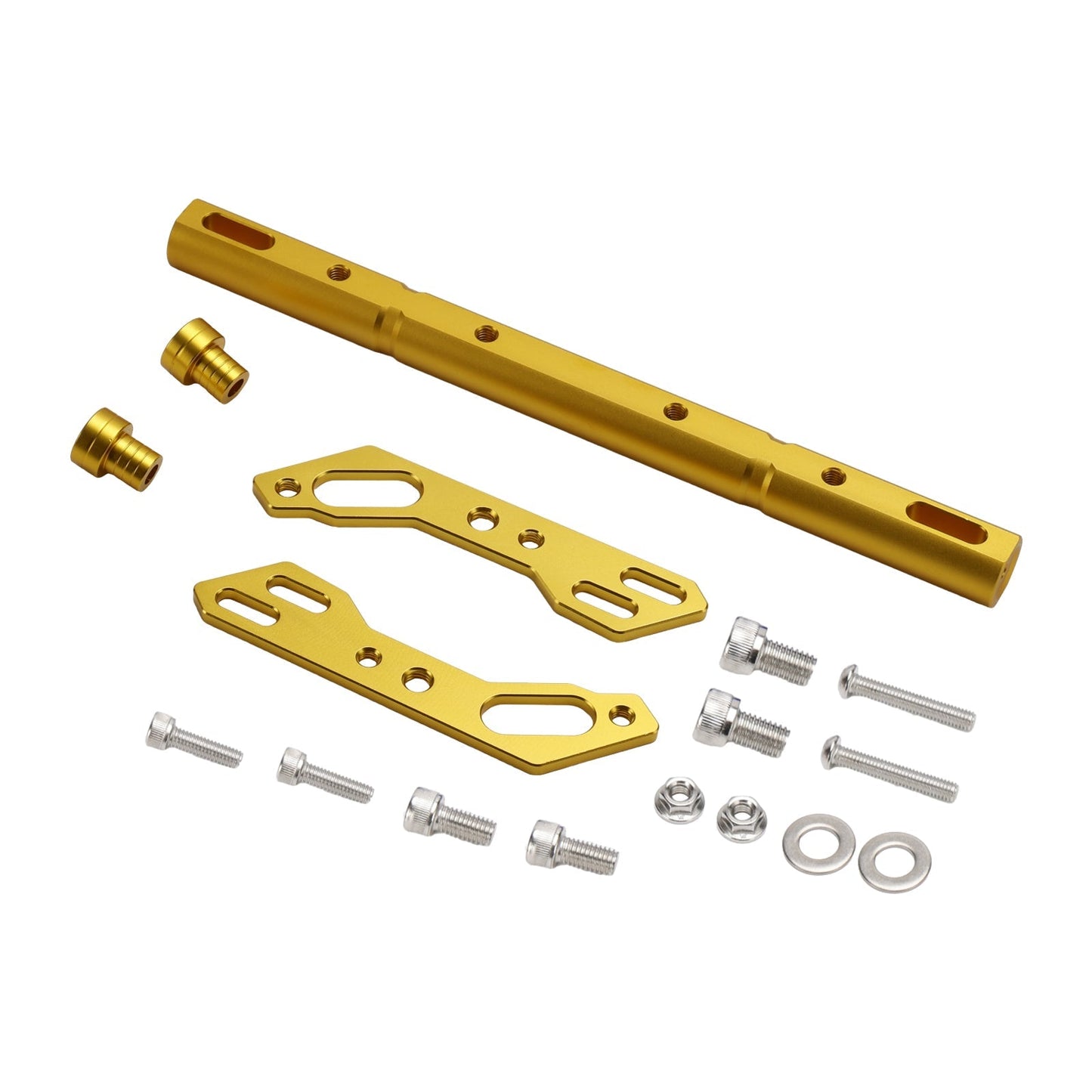 Palanca de equilibrio universal para manillar de motocicleta, ajustable, CNC, color plateado