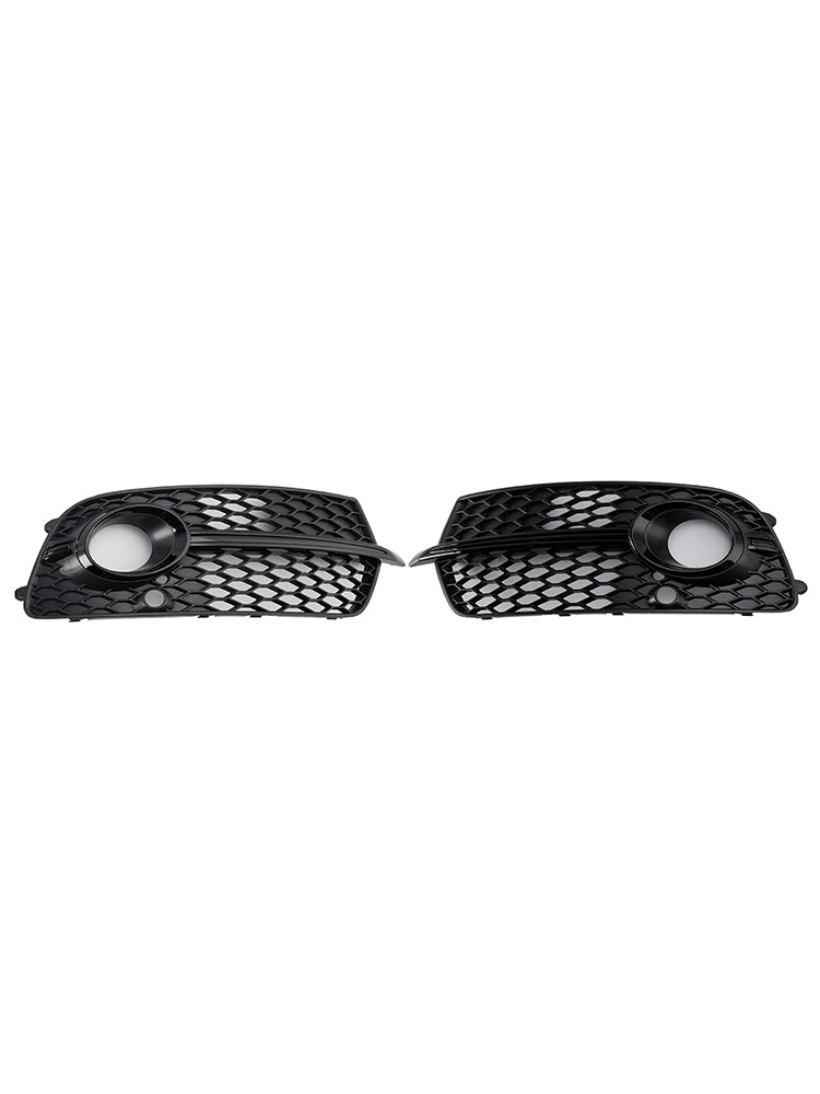 2013-2017 Front Bumper Fog Light Grill Grille Fit Audi Q5 S-Line SQ5 Black