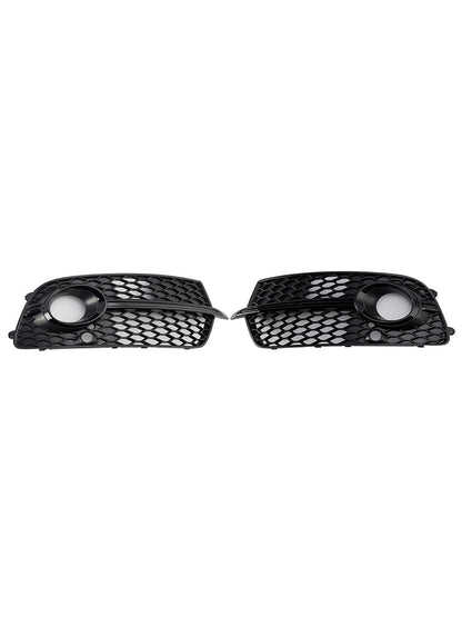 2013-2017 Front Bumper Fog Light Grill Grille Fit Audi Q5 S-Line SQ5 Black
