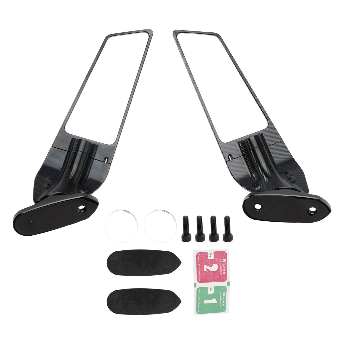Espejos retrovisores tipo aleta de aluminio CNC para Yamaha YZF R3 / YZF R25 19-23
