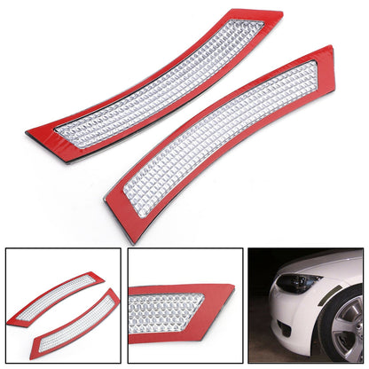 2006-2009 BMW 3 Series E92 2DR Coupe/Convertible 2Pcs Front Bumper Reflector Side Marker Amber