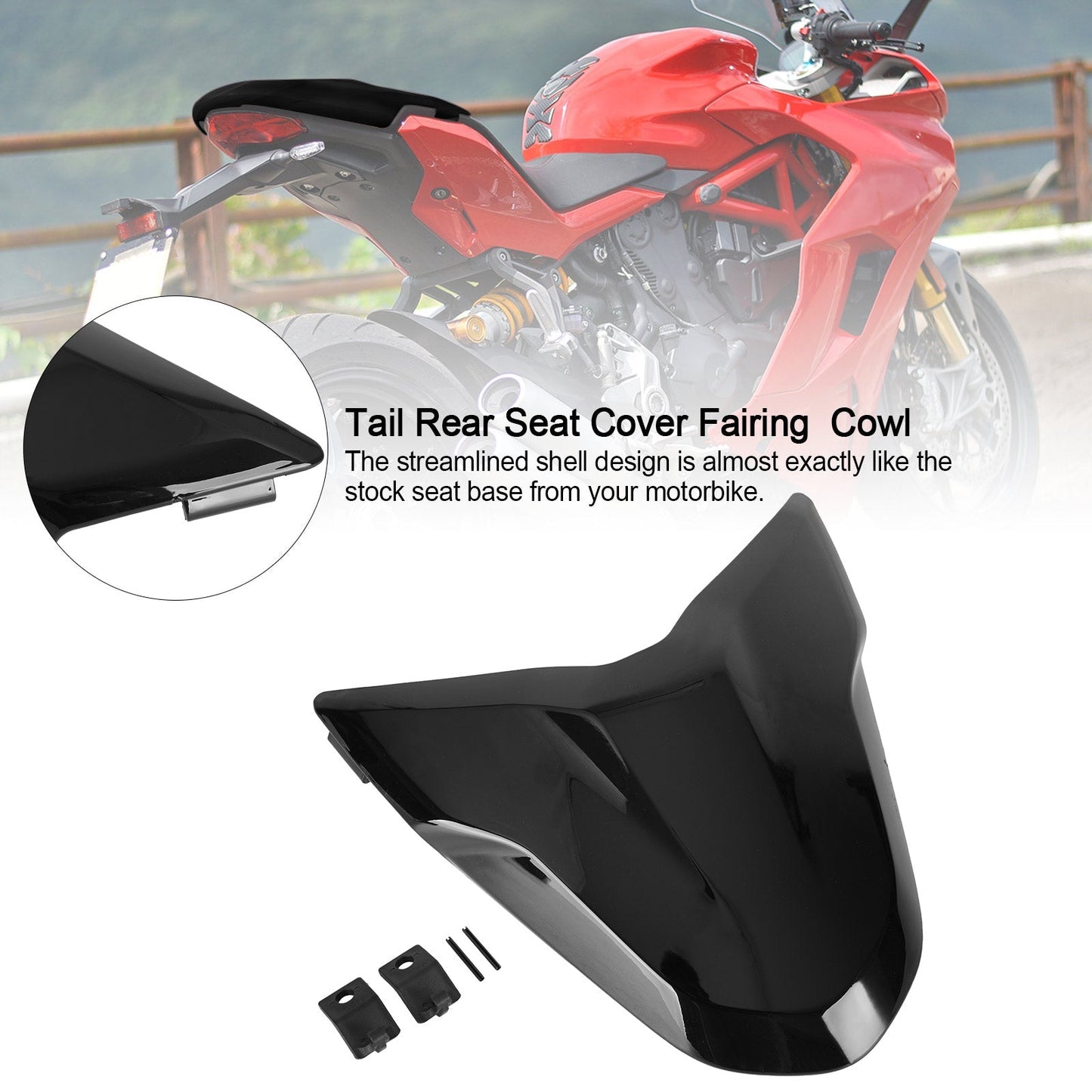 Capot de carénage de siège arrière pour Ducati Supersport 939 950 toutes saisons