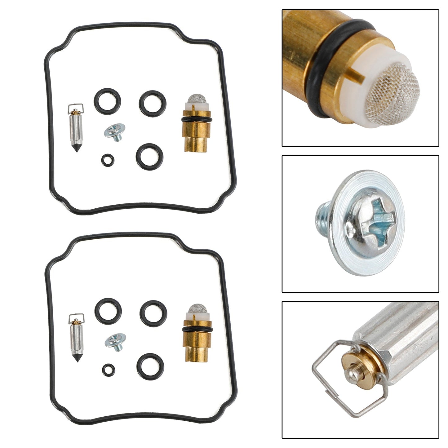 Kit de reparación y reconstrucción de carburador de 2 piezas para Yamaha FZR400(1WG)R/RR (versión 1988-1990)