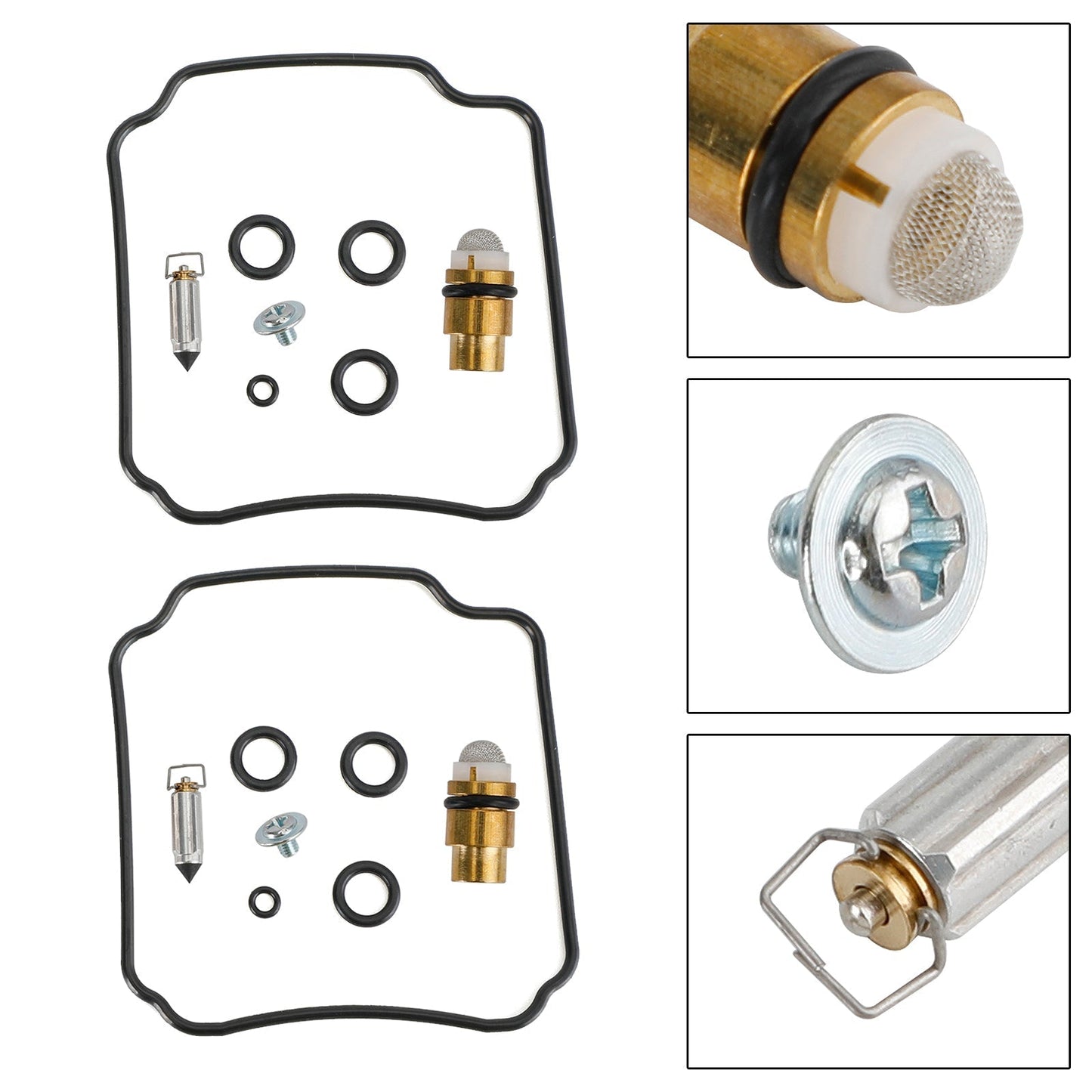 Kit de reparación y reconstrucción de carburador de 2 piezas para Yamaha FZR400(1WG)R/RR (versión 1988-1990)