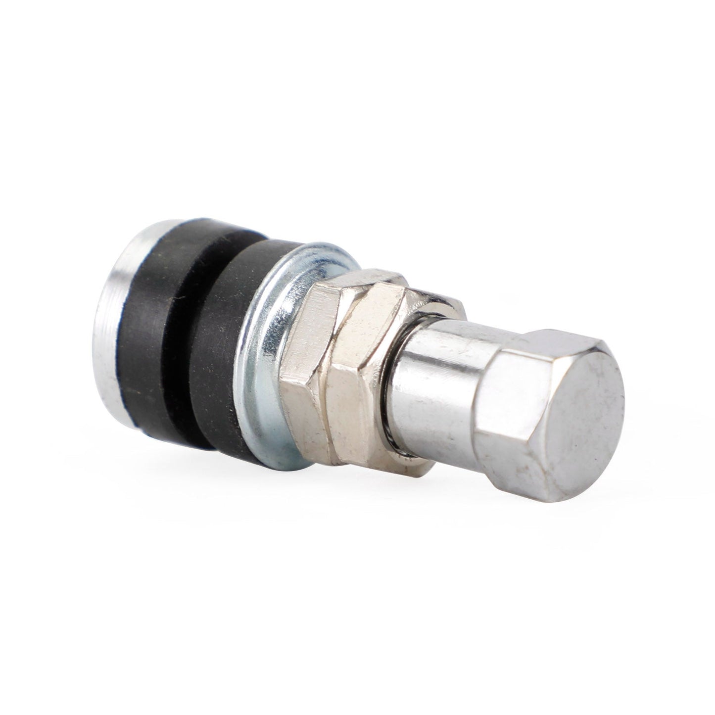 Lot de 12 tiges de valve de pneu chromées TR161, trous de valve de 0,453 po, longueur de 1-1/4 po