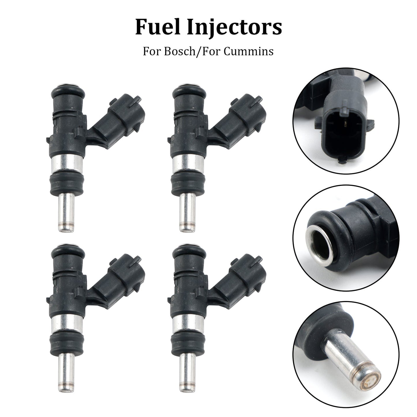 4 inyectores de combustible Bosch Cummins 0280158714 0280158701 0444043016 ISX2888173