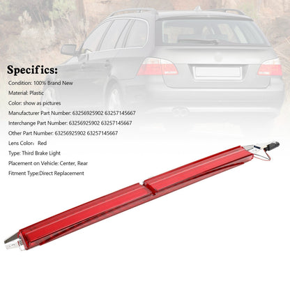 2007-2010 BMW 5 Series E60 E61 Facelift Red Third Brake Light 63256925902 63257145667