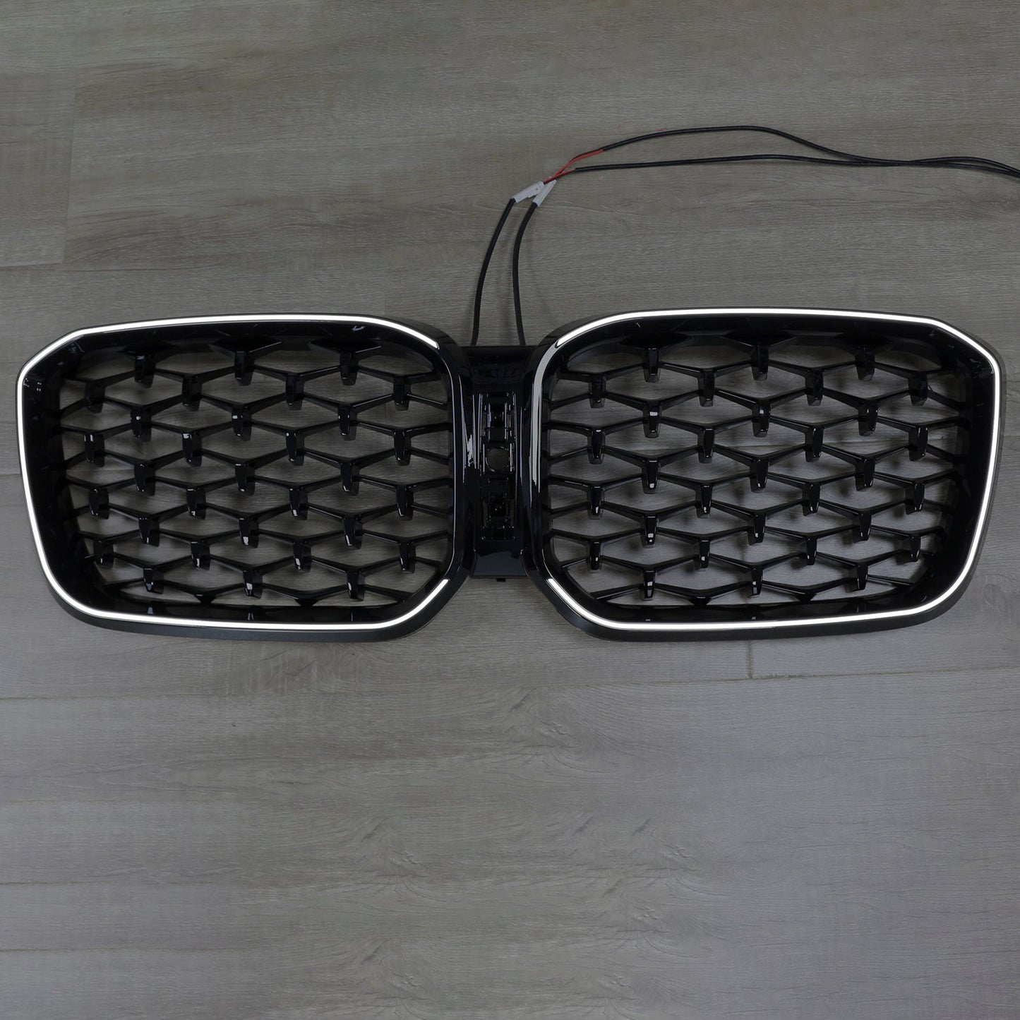 2022-2025 BMW X3 G01 X4 G02 Diamond Glossy Black Front Bumper Kidney Grille