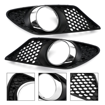 2008-2010 Mercedes Benz C-Class W204 A2048850353 Fog Light Grill Set Pair Front Bumper