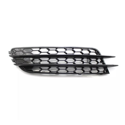 Front Bumper Honeycomb Fog Grille Cover For Audi A4 C7 2012-2015 Black