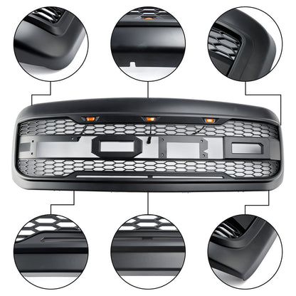 Raptor Style Grill Grille Fit Ford F250 F350 F450 F550 1999-2004 Super Duty