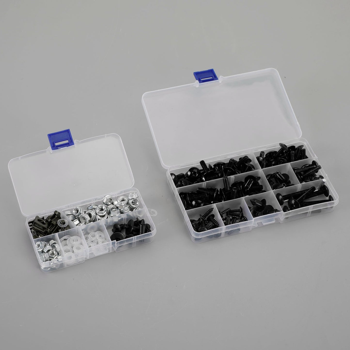 Kit de 232 piezas de repuesto de fijación de aluminio, tornillos, tuercas y arandelas para motocicleta.