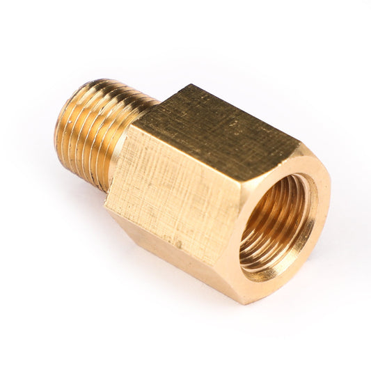 Adaptateur de pression d'huile pour manomètre, filetage femelle 1/8 NPT vers mâle 1/8 BSPT