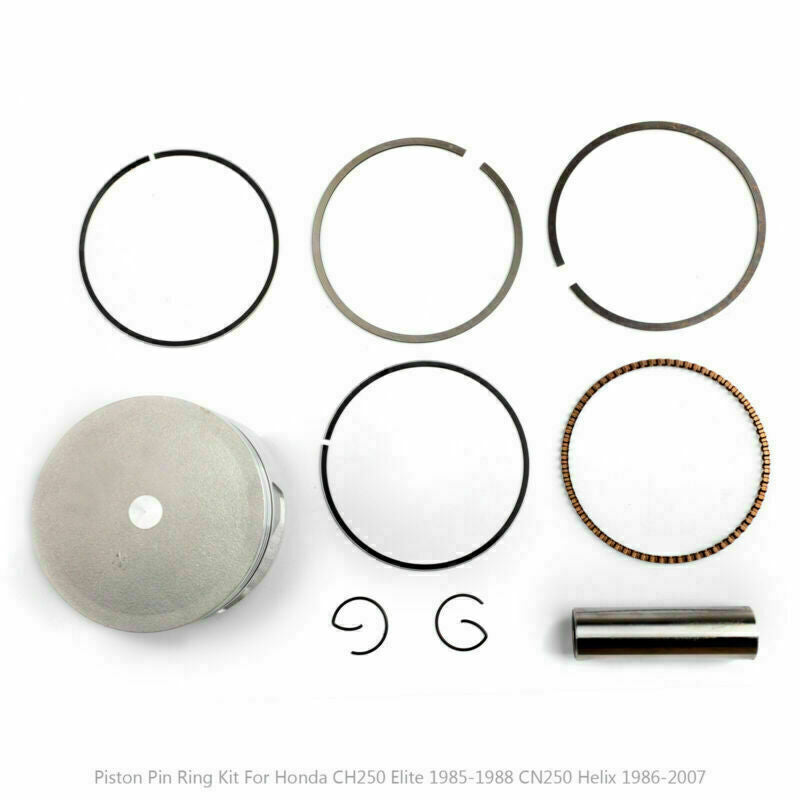 Kit de pistón para Honda CN250/Scooter (tamaño 86-07, 72,50 mm, diámetro en T) Helix 13101-KS4-030 13101-KM1-000 