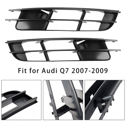 1 Pair Front Bumper Fog Light Grill Cover Bezel For Audi Q7 2007-2009