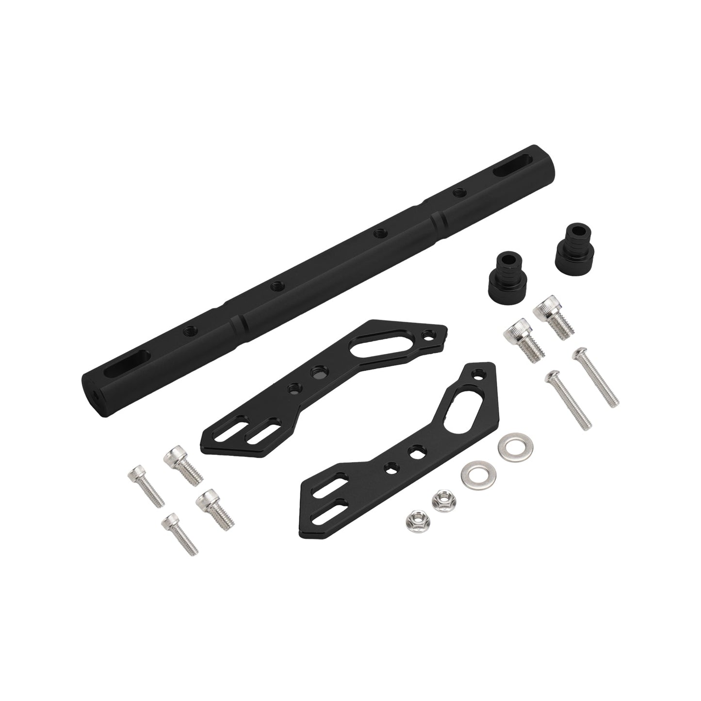 Palanca de equilibrio universal para manillar de motocicleta, ajustable, CNC, color plateado