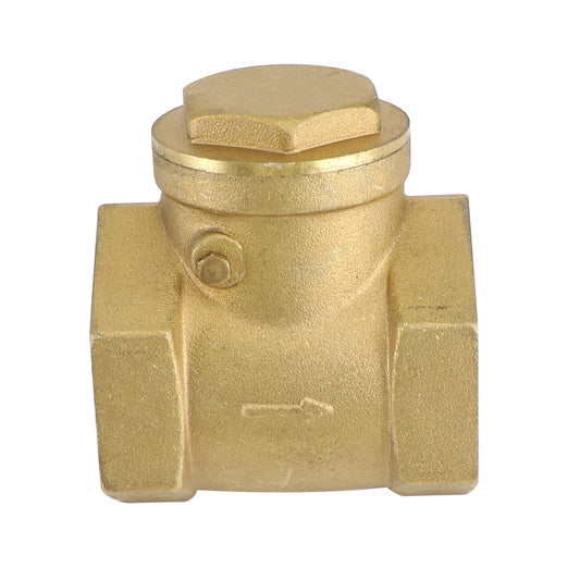 Clapet anti-retour à battant horizontal unidirectionnel en laiton, filetage femelle 1-1/2" DN15